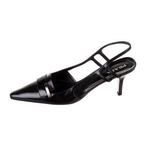 PRADA Patent Leather Slingback Pumps